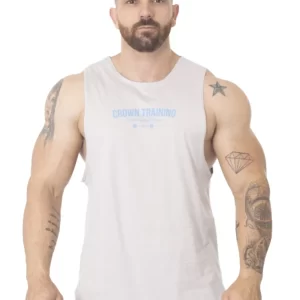 Regata Crown Tank Viciado no Pump Cinza