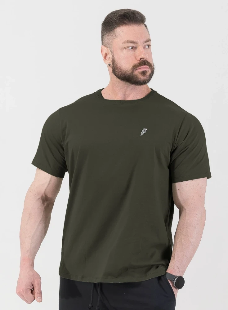 Camiseta Crown Training Bodybuilder Verde Escuro