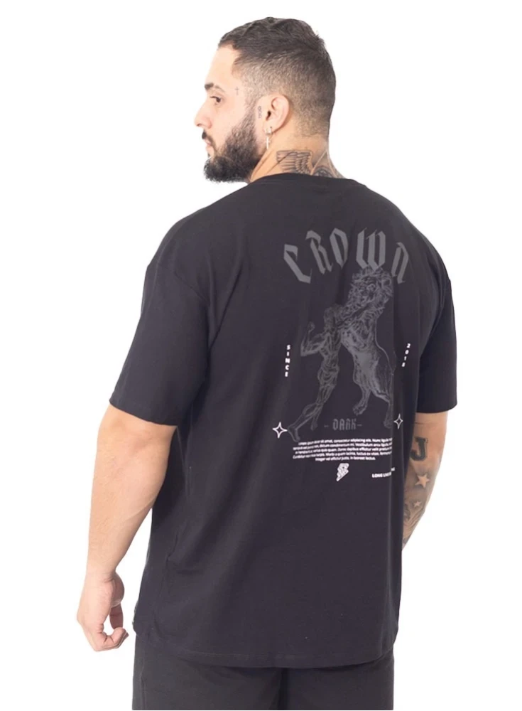 Camiseta Oversized Dark Preto