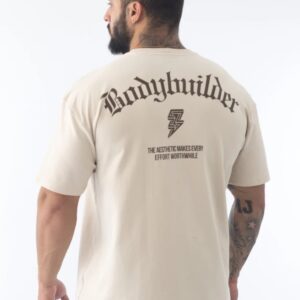 Camiseta oversized creme
